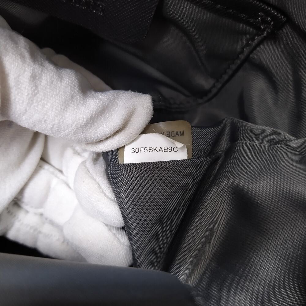 Michael Kors Kieran Dark Gray Nylon Quilted Pockets Drawstring Backpack - Picture 12 of 16